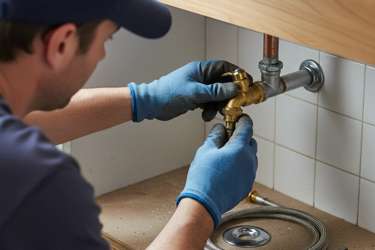 Shutoff valve and fitting work during Faucet and Fixture Repair in Robert Lee